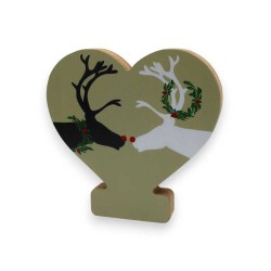 Αυτοστηριζόμενο Εκτυπωμένο mdf Καρδιά - Ερωτευμένοι Τάρανδοι Αυτοστηριζόμενο Εκτυπωμένο mdf Καρδιά - Ερωτευμένοι Τάρανδοι